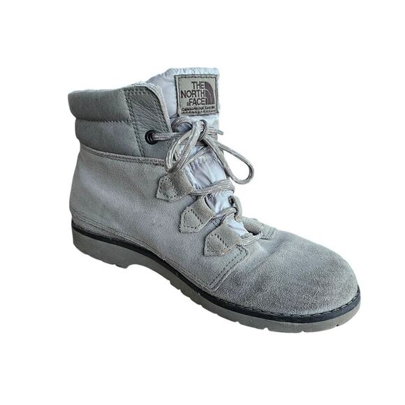 The North Face Heat Seeker Suede Lace Up Winter Boots Grey Size 7 - Picture 1 of 6